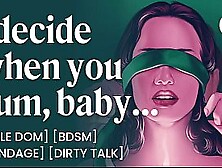 ASMR Audio Porn: Male Dom Mounts Submissive Slut Hard – BDSM Bondage & Cums Control – Erotic Audio Roleplay for Women