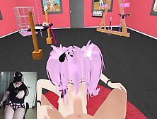 Thicc Pawg Big Bodied Woman Emo Plays Vr Game Nympho Trainer She Squirts And He Orgasm All Over Her