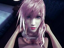 Final Fantasy, 3d Hentai And Hentai 3d In Pov Fucking Lightning And Cumming Inside Her