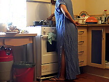 Turkish Muslim Maid Lets Horny Boss Fuck Her In The Kitchen