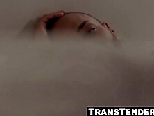 Sensual tbabe enjoys bbc reward and cum bath