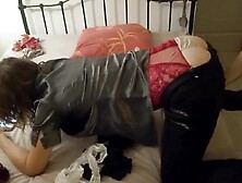 1096 (01) - French Amateur, doggy style Screw, Satin Underware, Dressed Sex, Oral Sex, Rimjob