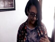 FANTASY MASSAGE - point of view Long Tit Nerd Has Her Cunt Destroyed By Her Masseur's Fat Cock After A Tit Fuck!