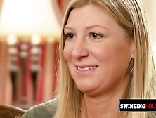 American cowboy and cowgirl meet Swing House guests for the first time.