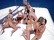 Russian Chicks' Orgy On The Boat By Real Agent