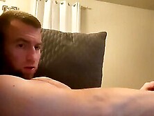 Str8 Dude Strokes On Cam While Gf Is At Work