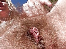 All Natural Hairy Pussy Amateur Girl Outdoor Pussy Show