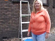 Bbw,  Dutch Mature Has Sex