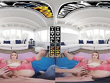 Splendid Babe Sucks Hard Cock & Rides It In Vr-Style Video