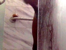 Caught watching stepdad wanking in the shower,  the curious stepdaughter got surprised and turned on.  Their intensive creampie se