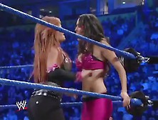 Smackdown 11-21-2008 The Bellas Vs Natalya Victori