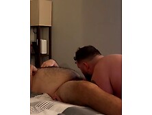 Married bear sucking cock