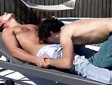 Homevideo Skinny Curly Hair Suck Kegan Keller Fit Top Boy Outdoor Pool