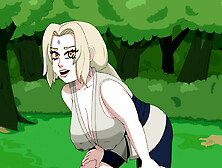 Futa Tsunade has her way with Sakura in this anime adventure
