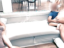 Two Hot Couples,  Two Sexy College Latinas with Big Asses Pounded