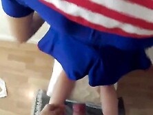 Skinny Babe With Mask Sucks Her Mans Huge Cock And Gets Impaled By Him...