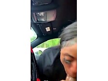 Ebony sister sucking bbc in car