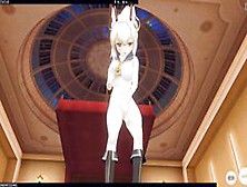 3D Hentai Ayanami From Azur Lane Masturbation And Cum