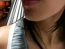 Outdoor anal-act of love on the balcony.  A passerby looks at us!