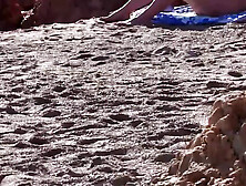 Before Getting Her Rear-End Poked This Chick Was On The Beach Sunbathing To The Max