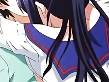 Hentai Schoolgirl Teases Classmate With Big Tits And Gets Fucked