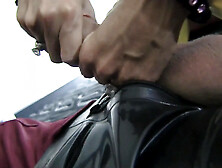 Coercive licking in leg scissors!