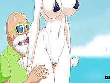 Android Super Slut [hentai Game] Ep1 Android18 From Dragon Ball Micro Bikini Testing On The Beach