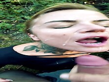 Busted Fucking My Girlfriend In The Ass In A Park