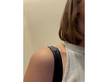 Shy priincess masturbates in public toilet