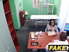 Fake Hospital Doctors thick rod stretches sexy Portuguese snatch lips