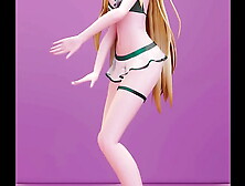 Date A Live Mayuri Asian cartoon Undress Dance Bboom Bboom Song Blonde Lady Mmd 3D Clear Blue Clothes