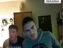 Straight guys feet on webcam #138