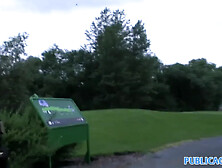 PublicAgent: Moneka is Fucked for punishment on the golf course