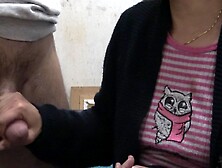 Perverted Stepmother Gives Her Virgin Stepson A Handjob For The First Time In His Life