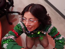 Big Titty Latina Coworker Fucks Me At Office Christmas Party For All To Hear