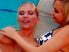 Outdoors By The Pool Two Sweet Dykes Suck Snatch