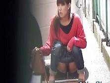 Japanese Slut Urinating In Public Street