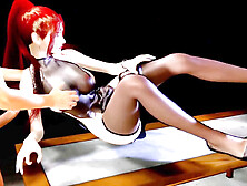 Wild 3D redhead gets pounded hard and loves every second