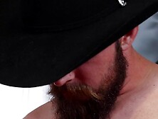 Redhead Guy Is Fucked In The Face By A Gifted Cowboy