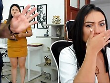Shameless Latina emily brown suck fuck for mouthful cumshot - office oral sex