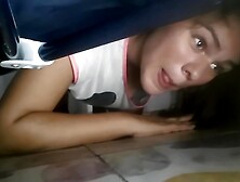 I Fuck My Step sister-in-law While She Is Stuck On The Nightstand