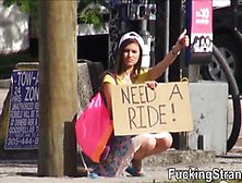 Hitchhiker Teen London Smith Outdoor Sex