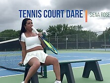 Public Tennis Racket Fuck And Squirt