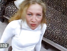 Petite blonde whore with very tiny jugs rough nailed