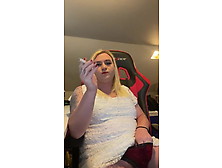 Trans Female Smoking And Stroking