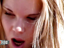Anastasia Mayo: Young Spanish Pornstar Anastasio Mayo Striptease on the Terrace
