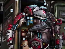 Deathrap Fuckes Gaige In A Porta Potty With Its Massive Robo Cock