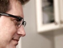 Horny dude touches MILF Reagan Foxxs big tits while licking her cunt