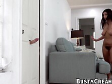 Busty babe Violet Myers shakes her ass while riding cock