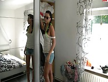 Legal Age teenager chick with sexy shorts receives buttfucked by her fellow (18+)